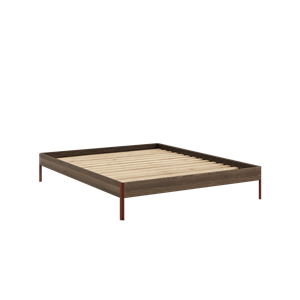 Estructura de Cama Karup Design Core 160x200 Marrón algarrobo/Rojo Tierra