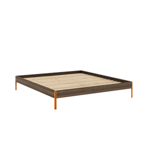 Estructura de Cama Karup Design Core 180x200 Marrón Algarrobo/ Naranja Solar