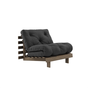 Sofá Cama Karup Roots 90x200 Marrón Algarrobo/734 Gris Oscuro