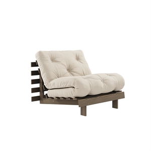 Sofá Cama Karup Roots 90x200 Marrón Algarrobo/747 Beige