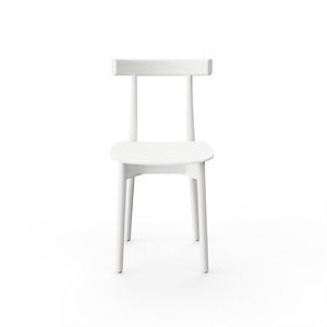 NINE Silla de Comedor Skinny de Madera Blanco/ Fresno