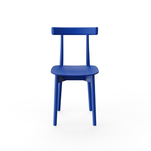 NINE Silla de Comedor Skinny de Madera Azul/ Fresno