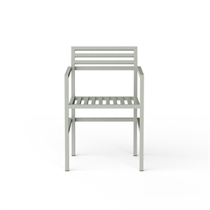 NINE 19 Outdoors Silla de Exterior con Brazos Gris