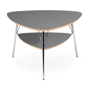 VERMUND VL1312 Mesa de centro Linóleo Gris claro/ Estructura Cromo