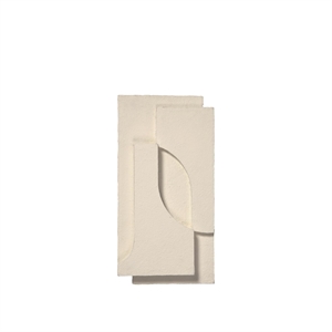 Kristina Dam Studio Serif - Adorno de Pared con Relieve, Pequeño , Marfil