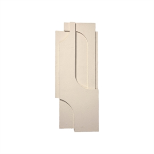 Kristina Dam Studio Serif - Relieve para Colgar en La Pared, Grande , Marfil