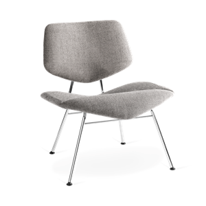 VERMUND VL135 Sillón Tela Gris/Estructura Cromo