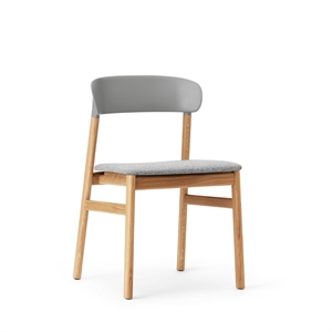 Normann Copenhagen Silla de Comedor Herit Tapizada Roble/ Gris