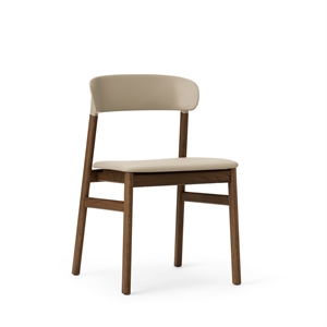 Normann Copenhagen Herit Silla de Comedor Tapizada en Cuero Roble Ahumado/ Arena