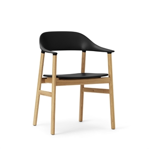 Normann Copenhagen Herit Silla de Comedor con Reposabrazos Roble/ Negro