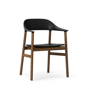 Silla de Comedor Normann Copenhagen Herit con Reposabrazos Roble Ahumado/ Negro