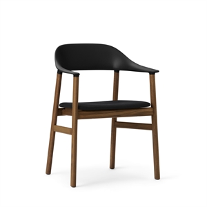 Normann Copenhagen Herit Silla de Comedor con Reposabrazos Tapizada Roble Ahumado/ Negro