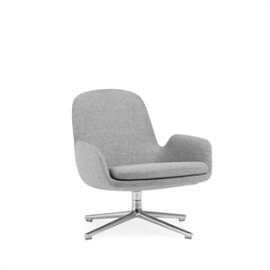 Normann Copenhagen Era Sillón Bajo con Giratorio Aluminio/Synergy LDS16