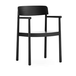 Normann Copenhagen Timb Silla de Comedor con Reposabrazos Negro