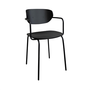 Silla de Comedor Hübsch Arch Negro