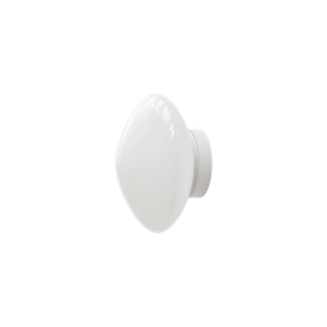 Lámpara de Techo &Tradition Mist AP22 Ø25 Blanco/Cristal Opalino