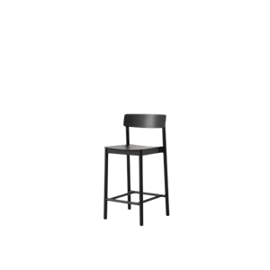 Silla de Mostrador &Tradition Betty TK13 de Fresno Lacado en Negro