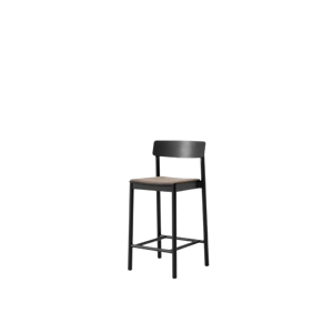 Silla de Mostrador Betty TK14 &Tradition , Lacada en Negro y Fresno/fusible
