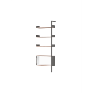 Gabinete &Tradition Rombe Bay IF6 con estante adicional en Nuez lacado