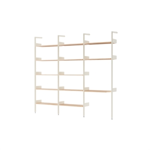 &Tradition Rhomb IF1 &IF4 & IF5 Configuración de Estantería G Roble Lacado