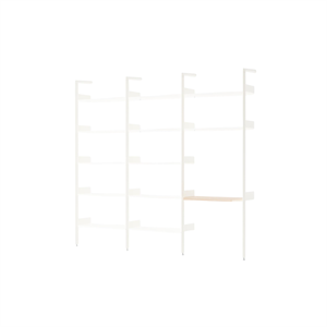 &Tradition Rhomb IF1 &IF4 & IF5 Configuración de Estantería G Roble Lacado/alabastro