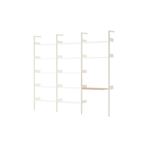 &Tradition Rhomb IF1 &IF4 & IF5 Configuración de Estantería G Roble Lacado/alabastro