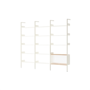 &Tradition Rhomb IF1 &IF4 & IF6 Configuración de Estantería H Roble Lacado/alabastro