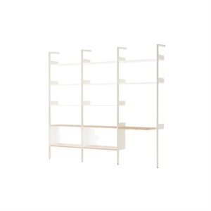 &Tradition Rhomb IF3 &IF5 & IF6 Configuración de Estantería J Roble Lacado/alabastro