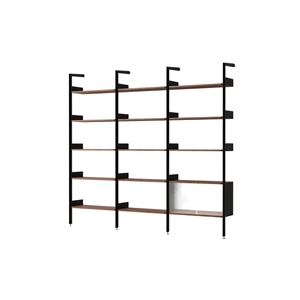 &Tradition Rhomb IF1 &IF4 & IF6 Configuración de Estantería H Nuez Lacado