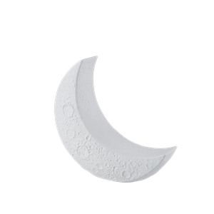 Seletti My Tiny Moon Lámpara de Mesa Luna Blanco