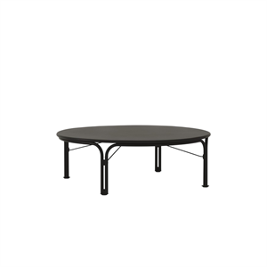 Mesa de centro para exterior &Tradition Thorvald SC109 Ø109 Negro cálido