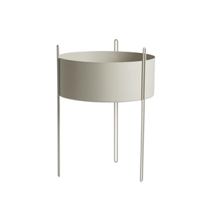 Planta en maceta con pedestal Woud, Grande , Gris