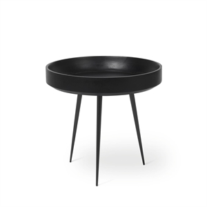 Mesa de Centro Mater Bowl Pequeño de Madera de Mango Negro de Negro