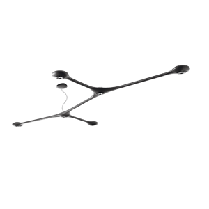 Lámpara colgante Eyen S6 de Intra Lighting, Negro