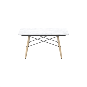 Vitra Eames Mesa De Centro Cuadrada Mármol Blanco /Ceniza Miel