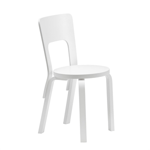 artek 66 Silla de Comedor Blanco