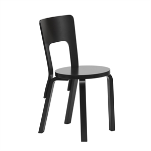 artek 66 Mesa de Comedor Silla Negro