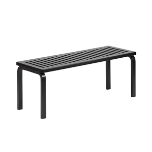 artek 153 Banco Tamaño A L112,5 cm Abedul Lacado Negro