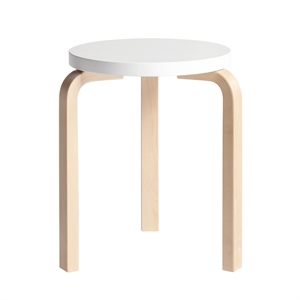 artek 60 Taburete Abedul/ Blanco