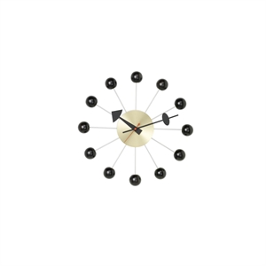 Reloj de Pared Vitra Ball Clock Negro/ Latón