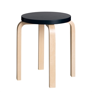 artek E60 Taburete Abedul/ Negro