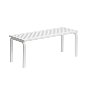 artek 153 Banco Tamaño A L112,5 cm Abedul Lacado Blanco