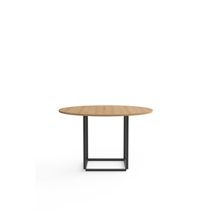 Mesa de Comedor Florence Ø120 Roble con Estructura Negro New Works