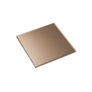 TELA Nagel Base de Vidrio Cuadrada 27x27 Marrón Ahumado