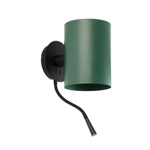 Faro GUADALUPE Lámpara de Pared Orientable Negro/ Verde