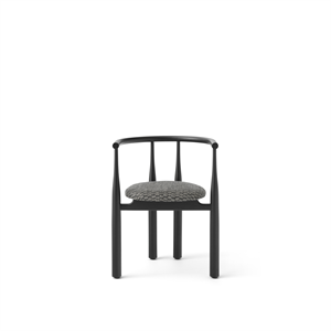 Silla de Comedor New Works Bukowski Negro y Puro Lino 080