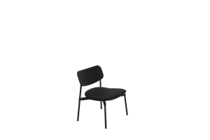 Petite Friture Fromme Bois Sillón Cuir Negro