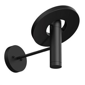 Lámpara de Pared Tonone Beads 35 con Luz Ascendente, Cableado , Color Negro Ahumado.