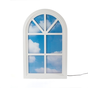 Seletti Windows Grenier Lámpara de Pared Blanco/ Azul