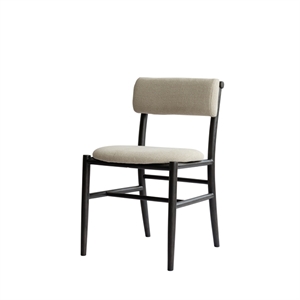Silla de Comedor 101 Copenhagen Nama Color Café, Negro y Lino